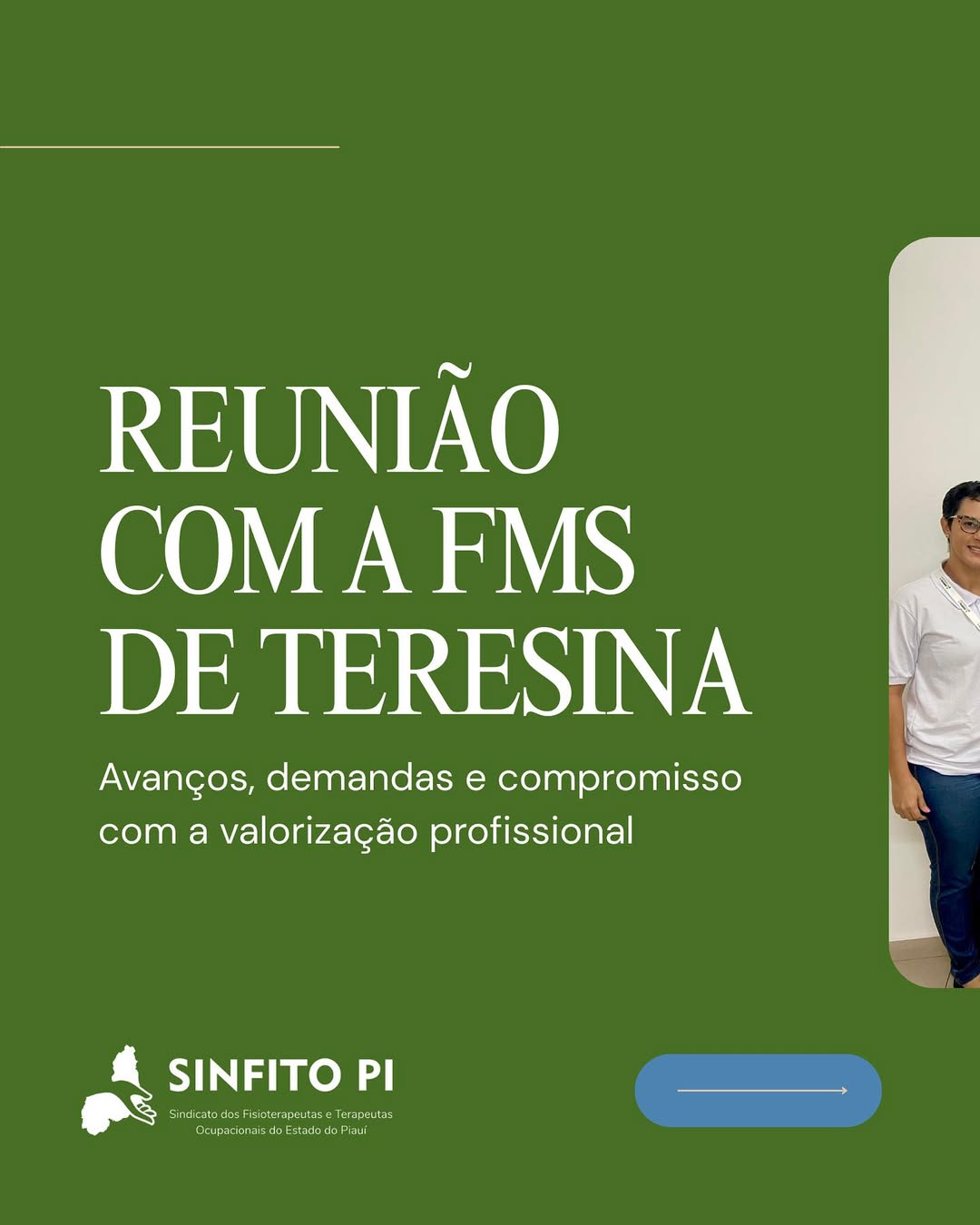 Ontem (12), a nova diretoria do Sindicato dos Fisioterapeutas e Terapeutas Ocupacionais do Piauí (SINFITO-PI) reuniu-se com o presidente da Fundação Municipal de Saúde de Teresina (FMS)