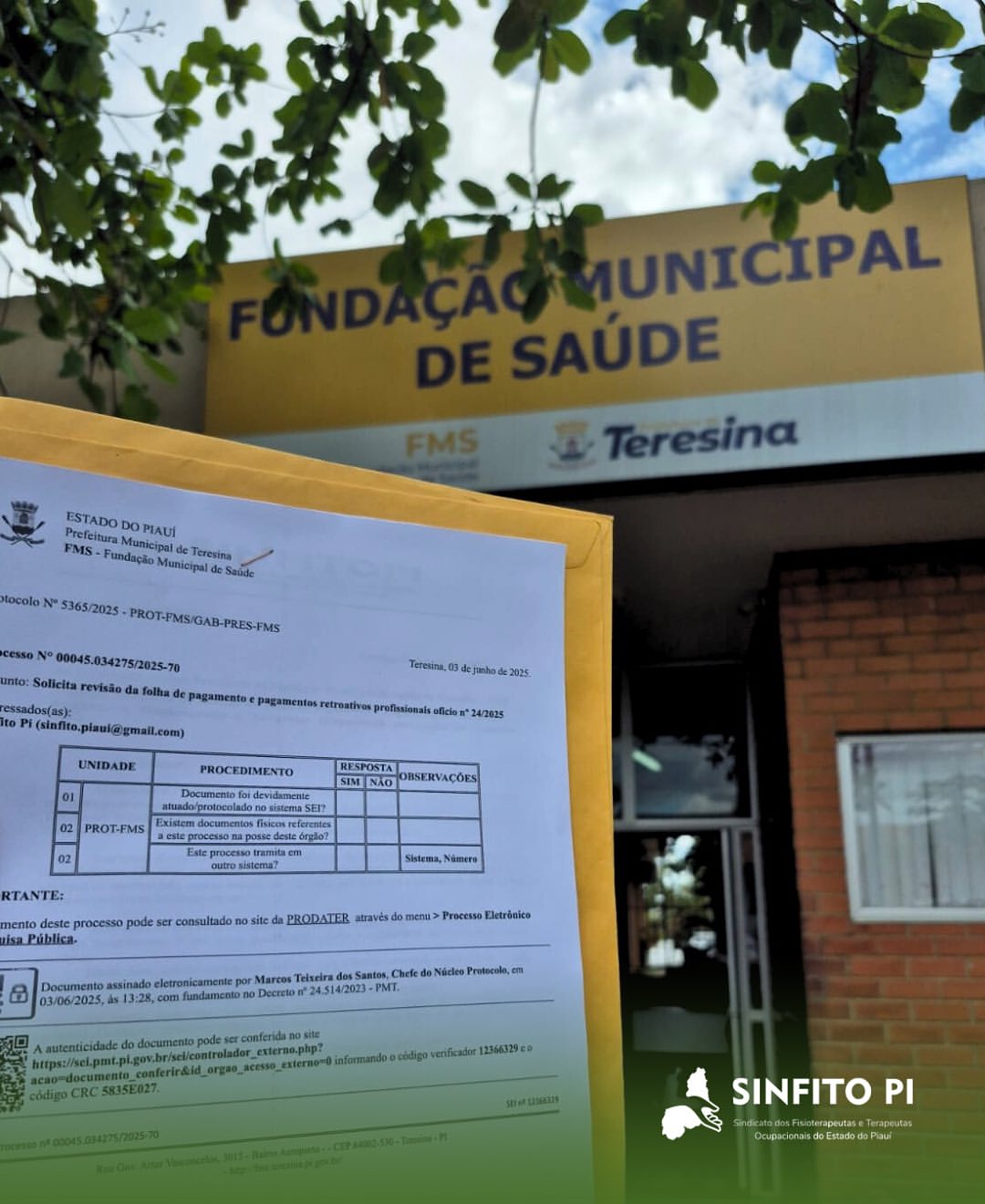 SINFITO/PI na luta pelos direitos da categoria